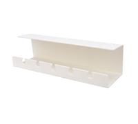 Zerodis Plateau de Gestion des Câbles sous Le Bureau, Organisateur de Câbles de Grande capacité avec Deux Méthodes de Montage, Conception Ventilée pour Le Bureau à Domicile (White)
