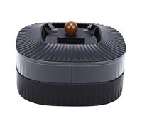 Zerodis Plateau de Service avec Couvercle, Boîte à Collations Transparente à 2 Niveaux avec Séparateurs Amovibles, Assiette de Fête Ronde, Plat à Légumes, Grande capacité pour Comptoir