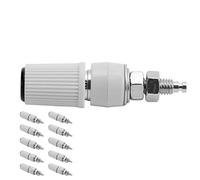 Zerodis Pobite de Bouchon de Banane, Sockets de Poste de Liaison 10pcs, Prise de Connecteur de Banane Cuivre Premium avec Une Forte conductivité, Une Durée de Vie Longue, Un Assemblage Pratique