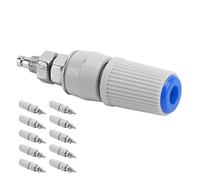 Zerodis Pobite de Bouchon de Banane, Sockets de Poste de Liaison 10pcs, Prise de Connecteur de Banane Cuivre Premium avec une Forte conductivité, une Durée de Vie Longue, un Assemblage Pratique (BLUE)