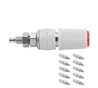 Zerodis Pobite de Bouchon de Banane, Sockets de Poste de Liaison 10pcs, Prise de Connecteur de Banane Cuivre Premium avec Une Forte conductivité, Une Durée de Vie Longue, Un Assemblage Pratique