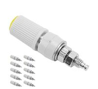 Zerodis Pobite de Bouchon de Banane, Sockets de Poste de Liaison 10pcs, Prise de Connecteur de Banane Cuivre Premium avec Une Forte conductivité, Une Durée de Vie Longue, Un Assemblage Pratique