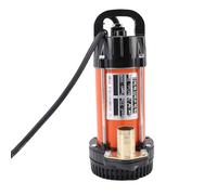 Zerodis Pompe Submersible à Eau Propre, Pompe Utilitaire en Acier Inoxydable, 18 GPM, Tête de 72 Pieds, Câble de 23 Pieds, 300W pour étang d'irrigation, Jardin, Ferme, Drainage de Sous-sol (DC12V)