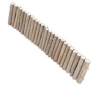 Zerodis Pont en Bois pour Hamster, Cachette en Bois Flexible, échelle d'escalade pour Petits Animaux de Compagnie, Grande Plateforme de 40CM pour Souris et Gerbilles (40cm Version de Base)