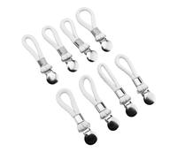 Zerodis Porte-Serviettes Porte-Serviettes de Cuisine avec Boucle de Coton Suspendue Supports de Support pour la Cuisine à Domicile Placards de Salle de Bain Pinces à Torchons Suspendus 8 Pièces
