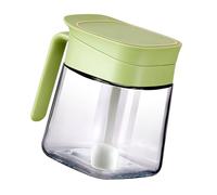 Zerodis Pots à épices Récipient de Stockage Bouteille de Cuisine Transparente Couvercle Supérieur en Plastique Durable capacité de 10,9 Oz pour un Usage Domestique Sel et Sucre en Verre