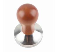 Zerodis Presses en Poudre en Acier Inoxydable Base Plate Design Presse à café avec Poignée en Bois Outil de Professionnel adapté à la Maison et au Bureau 58 Mm Spresso Sabotage 58 Mm