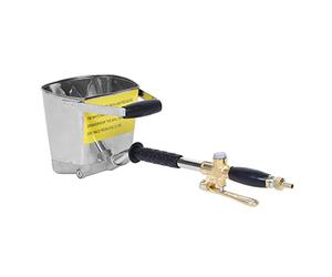 Zerodis Pulvérisateur Pneumatique de Stuc de Ciment à 4 Jets, Outil de Peinture à L'air Automatique de Mortier de Plâtre en Aluminium Efficace pour Mur, avec Trémie de Couverture et de