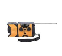 Zerodis Radio d'urgence à Manivelle AM FM WB NOAA Radio Météo avec Banque d'alimentation 2000 MAh Chargeur USB C à énergie Solaire Lampe de Poche LED 1 W pour Camping en Plein Air,