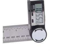 Zerodis Rapporteur D'angle Numérique, Règle en Acier Inoxydable avec Bouton de Verrouillage et écran LCD, pour la Construction du Bois et la Mesure D'angle