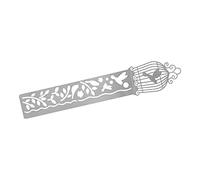 Zerodis Règle d'outils de Peinture en Acier Inoxydable, Modèle de Dessin Creux avec Oiseaux, Fleurs, Feuilles, Motifs pour Peindre, Compte à Main, Décoration, étudiants, Enseignants, Métal
