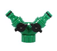 Zerodis Répartiteur de Tuyau de 2 Voies, Tuyau d'arrosage d'irrigation de Goutte de Connecteur de Tuyau avec Vanne en Y Adaptateur de Robinet Poignée