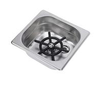 Zerodis Rinceuse de Pichet, Laveuse de Tasse Automatique de Comptoir en Acier Inoxydable, Rinceuse de Verre, évier avec Tuyau pour la Maison, la Cuisine, L'hôtel, le Bar, le Restaurant (SILVER)