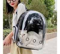 Zerodis Sac à Dos de Transport pour Animaux de Compagnie, avec Fenêtre Transparente, Conception à Ouverture Latérale, Sac de Voyage Respirant pour Chat de Randonnée (Black)