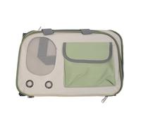 Zerodis Sac de Transport Pliable pour Chien et Chat, à Côtés Souples, approuvé par la TSA, pour Animaux de Compagnie jusqu'à 16 LB, avec Sangle Réglable, Tapis Amovible (Green)