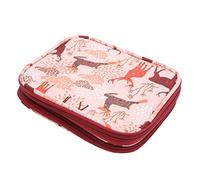 Zerodis Sac Fourre-tout au Crochet, Double Couche de Grande capacité 600d Tissu Oxford Sac de Rangement de Projet de Tricot Portable
