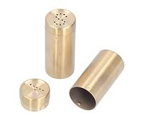 Zerodis Salières en Acier Inoxydable, Pots à Condiments Durables avec Couvercle Tamis, Parfaits pour la Cuisine ou les Voyages, Paquet de 2 (Or (deux SP))