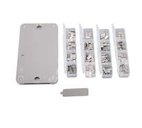 Zerodis Sauvegarde de Phrase de Graine de Crypto, Stockage à Froid de Carte Ignifuge en Acier Inoxydable de 24 Mots pour la Sauvegarde de Récupération BTC ETH