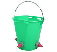 Zerodis Seau d'alimentation en Plastique pour Lait, Pot d'alimentation pour Animaux de Grande capacité avec Plusieurs Tétines pour Bovins et Moutons, capacité de 8 L pour Les Fermes 'élevage