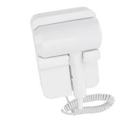 Zerodis Sèche-cheveux 1300 W, Séchage Rapide, Surveillance Intelligente de la Température Constante, Sèche-cheveux Mural à Faible Bruit avec Support pour Salle de Bain (Prise UE 220V)