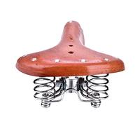 Zerodis Selle de VTT en Cuir PU, Coussin Confortable pour Les Longues Distances, Ressorts Absorbant Les Chocs, Conception Universelle