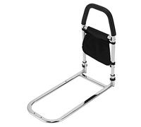 Zerodis Selon de Toilette Sécurité Grab Grab Grips Bar Assist Bar avec Sac de Rangement Sturny Side Treat Kard Rails Handle Support Poignée en Mousse Antidérapante Conception pour Le Rail de Lit à