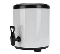 Zerodis Serveur de Boissons Thermiques avec Robinet, 6L 304 Bodet thé à Haute Température et à Boisson Froide avec Poignée Portable pour les Fêtes de Camping (WHITE)