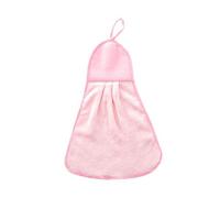 Zerodis Serviette à Main Suspendue en Polaire Corail, Serviette à Main de Cuisine Douce et Absorbante, Idéale pour la Salle de Bain et Le Plumeau (Pink)