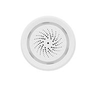 Zerodis Sirène WiFi Alarme température/humidité Intérieure | Alarme sirène WiFi avec capteur de température et d\'humidité pour les propriétaires double alimentation (USB + batterie de