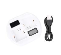 Zerodis Smart Dual Lad Battery Chargeur Rapide pour Arlo Pro 2/Pro, Chargeur USB, avec écran LCD, pour Batteries de caméra vidéo, Convient aux appareils Photo Arlo Smart Home, Blanc