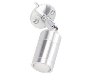 Zerodis Spot LED Mini LED Vitrine Applique Murale Dimmable Vitrine Spot Angle Réglable Lumière pour Bijoux Armoires Étagères Argent AC 220V (Lumière Blanche Positive 6000K)