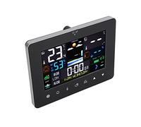 Zerodis Station de Prévisions Météorologiques sans Fil, Thermomètre Numérique Intérieur et Extérieur avec Horloge 12 Heures sur 24, Affichage des Marées des Phases de Lune, pour une