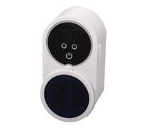 Zerodis Stérilisateur pour Brosse à Dents Intelligent, Couvercle Automatique à Ouverture et Fermeture par Capteur de Mouvement, Montage Mural avec Lumière Purifiante, écran Numérique,