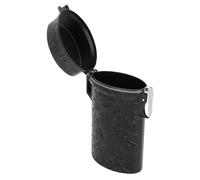 Zerodis Supplies de Bureau Lonyard Conteneur en Métal Portable Portable Conteneur scellé Boutelles Boîte de Rangement Scellée à l'épreuve de l'eau avec Corde de Sifflet Bouteille Métallique (Black)