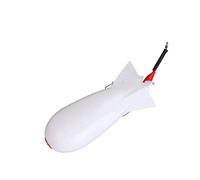Zerodis Support D'appât Flottant à Grande Pompe, Outil de Nidification pour Lanceur D'appât pour Pêcheurs Professionnels (White)