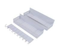 Zerodis Support d'assaisonnement 2 étagères Séparées et un Ensemble de Supports à Crochets étagère d'assaisonnement Magnétique Mobile Organisateur de Réfrigérateur pour l'organisation de la (WHITE)