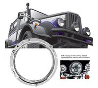 Zerodis Support de Montage de Phare en Alliage d'aluminium de 7 Pouces pour, Fixation de Phare LED à Anneau Rond avec Ressorts Intégrés, Idéal pour la Conduite de Nuit Tout-terrain et les (SILVER)