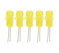 Zerodis Support en Plastique LED, Matériau en Nylon, Support de Lunette LED Longue Durée pour Voyant PC, Idéal pour les Applications Industrielles (Éclairage jaune)