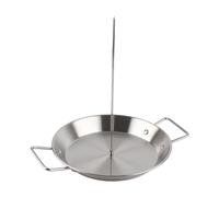 Zerodis Support Vertical pour Brochettes, Grille à Broche Brésilienne en Acier Inoxydable avec 3 Pointes Amovibles, Poignées Pratiques pour Four, Grill, Cuisson de Steak, Poulets Entiers, Poissons,