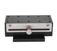 Zerodis Table Coulissante Manuelle sur l'axe X, Plate-forme de Réglage Fin en Alliage d'aluminium, Dispositif Mécanique à Haute stabilité pour des Réglages Précis avec Système de Pignon à