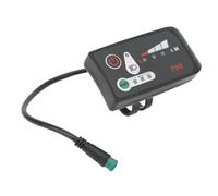 Zerodis Tableau de Bord Jauges Instrument LCD pour Guidon de 22,2 Mm avec Prise 5P Panneau d'Affichage Numérique pour Conversion de Scooter Affichage de Vélo électrique (24V)
