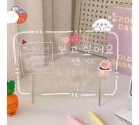 Zerodis Tableau Effaçable à Sec en Acrylique, Tablette Mémo Transparente, Planche à Dessin Portable pour Usage au Bureau (2# grand babillard (20 * 30 cm))