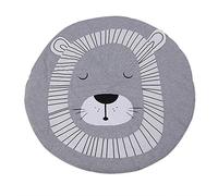 Zerodis Tapis de Jeux pour Bébé Enfant Tapis D'éveil Apprendre à Marcher Tapis de Sol pour Décoration de La Chambre des Enfants Coussin de Sol pour Activité D’Assistante Maternelle(Gray Lion)
