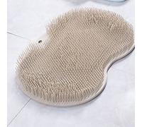 Zerodis Tapis de Massage des Pieds, Tapis de Douche, épurateur de Pieds, Conception D'acupression 3D, Pliable, Antidérapant, avec Ventouses pour le Nettoyage et L'exfoliation de la Salle (BROWN)