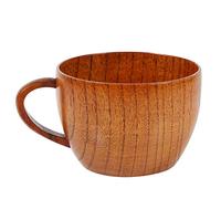 Zerodis Tasse en Bois, Tasse en Bois Naturel Faite à la Main Réutilisable pour le café, le thé, le Jus de Bière, le Lait, avec une Bonne Isolation Thermique, Performance Anti-brûlure (à café)