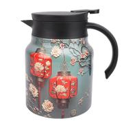 Zerodis Théière Thermique, Cafetière Isolée en Acier Inoxydable de 1000 Ml avec Couvercle Anti-fuite et Filtre à Mailles Fines pour la Cuisine à Domicile, le Bureau et les Voyages