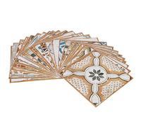 Zerodis Tile Sticker sans Colle Requise | Autocollants de carrelage faciles à installer pour dortoirs, amovibles, aucun dommage, aucune colle requise, 15x15cm, pour