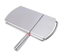 Zerodis Trancheuse à Fromage en Acier Inoxydable, Planche à Découper en Métal avec Panneau de Grille en Centimètres, Fromage, Outil de Tranchage de pour Bloc de From (SILVER)