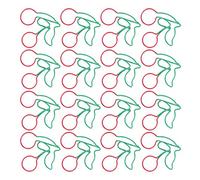 Zerodis Trombones 20 Pièces, Matériau en Fil de Fer, Forme de Fruit, Organisateurs de Documents Légers pour le Bureau et l'école