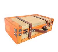 Zerodis Valise Vintage Coffre en Bois Portable Multifonctionnel Coffre de Rangement en Bois pour le Stockage D'articles à la Maison Accessoires de Photographie